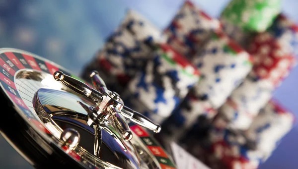 Live blackjack table with dealer and players